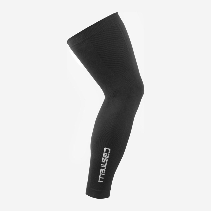 Calentador De Pierna Castelli PRO SEAMLESS Hombre Negras | FDWATLQ-65