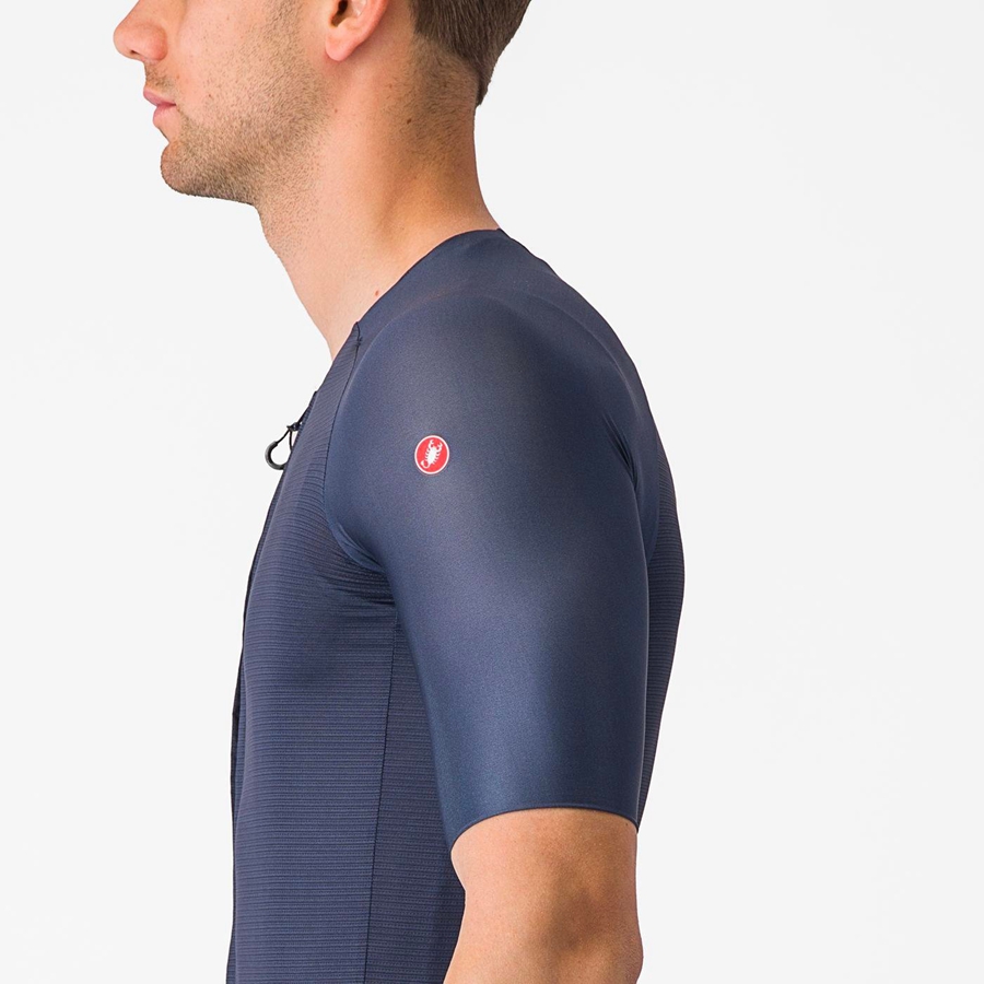 Camiseta Castelli AERO RACE 7.0 Hombre Azules | EOSINQK-70