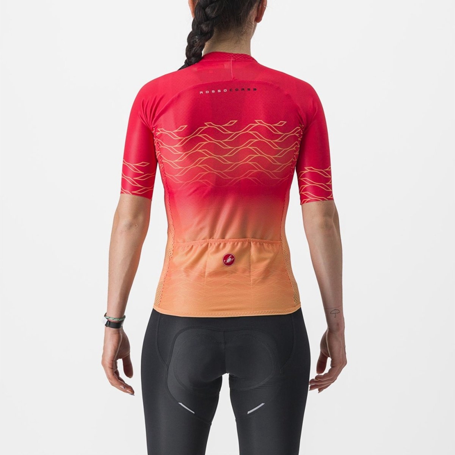 Camiseta Castelli CLIMBER'S 2.0 W Mujer Naranjas | VRCEOQG-75