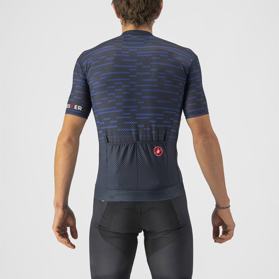 Camiseta Castelli INSIDER Hombre Azules | XGWCLMJ-76