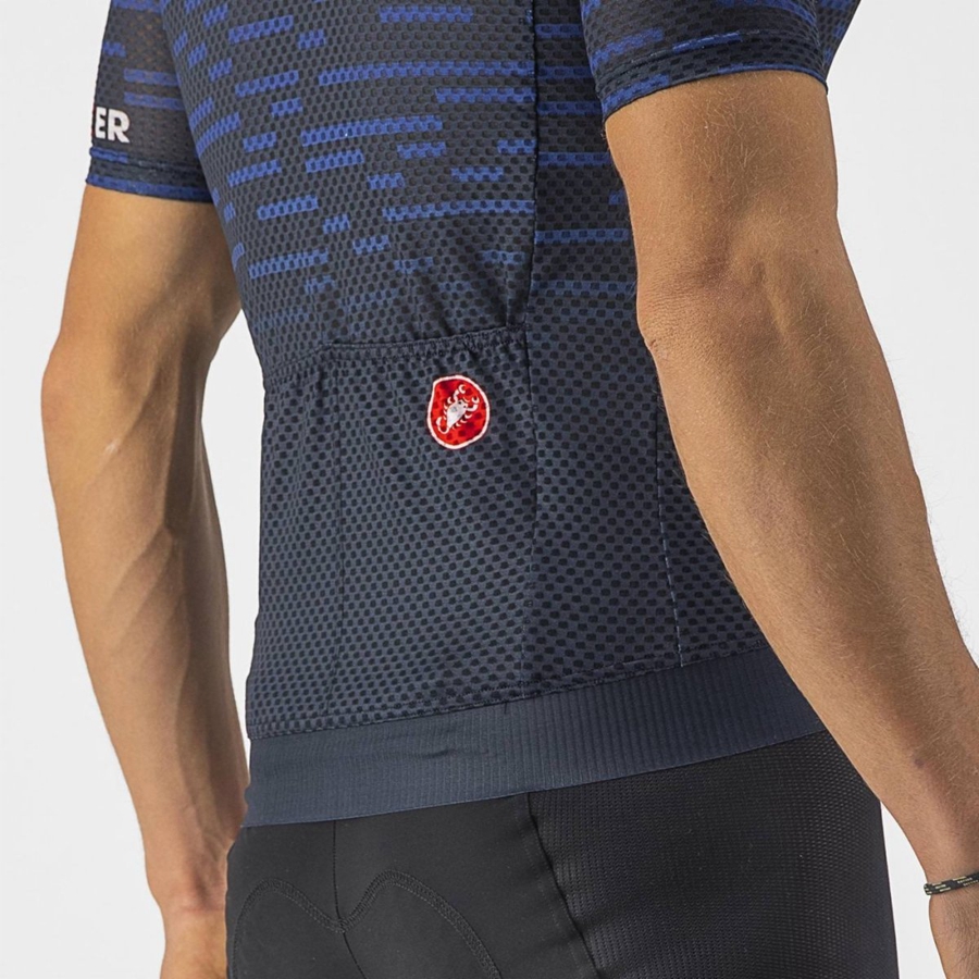 Camiseta Castelli INSIDER Hombre Azules | XGWCLMJ-76