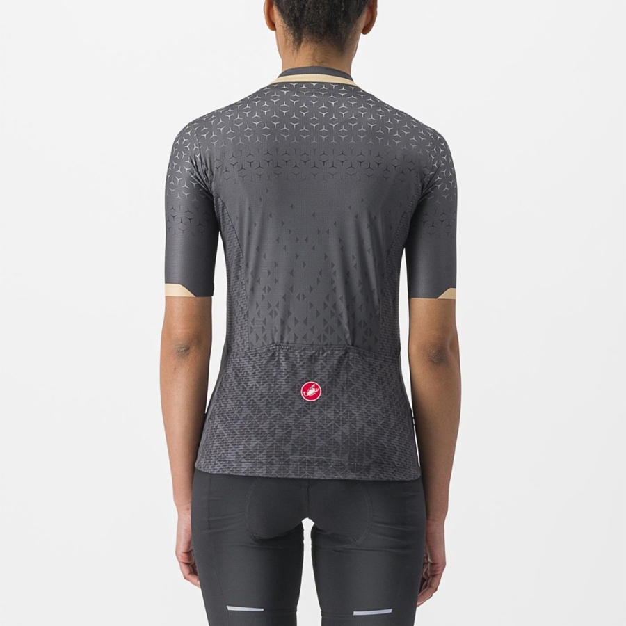 Camiseta Castelli PEZZI Mujer Gris Oscuro | ZROTLJN-07