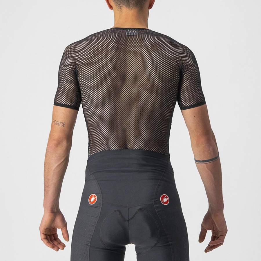 Capa Base Castelli CORE MESH 3 SS Hombre Negras | GITOUVY-02
