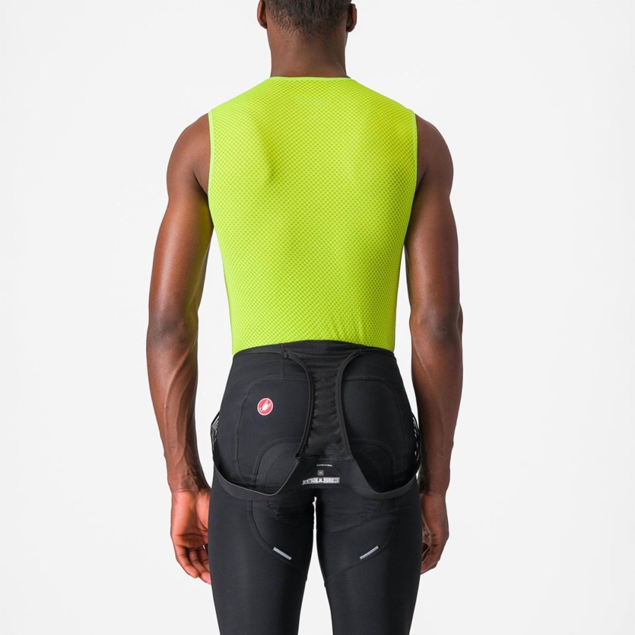 Capa Base Castelli PRO MESH 2.0 SLEEVELESS Hombre Verde Claro | QMBISTC-14