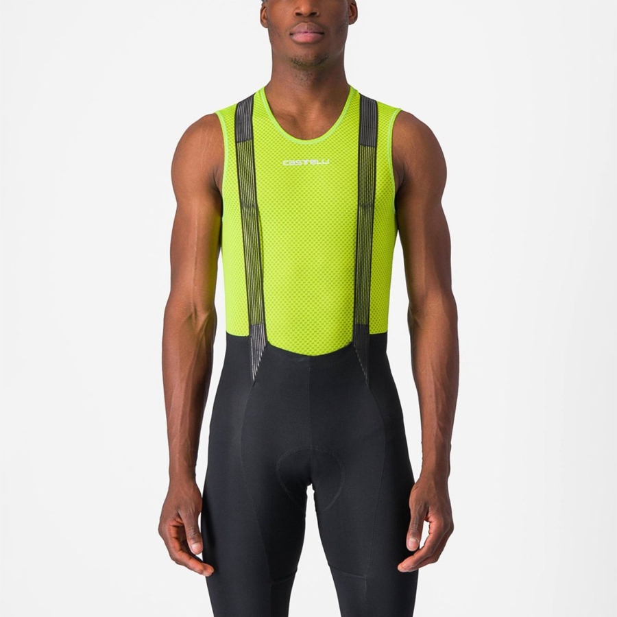 Capa Base Castelli PRO MESH 2.0 SLEEVELESS Hombre Verde Claro | QMBISTC-14