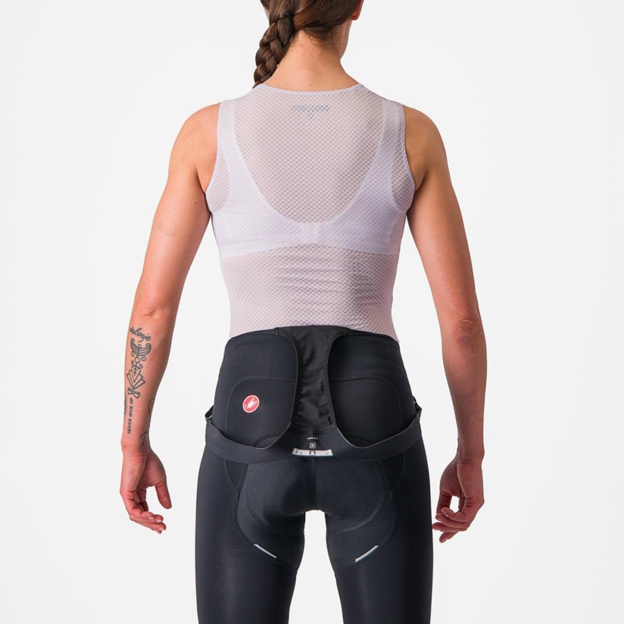 Capa Base Castelli PRO MESH W SLEEVELESS Mujer Moradas Blancas | FHQDCSL-52