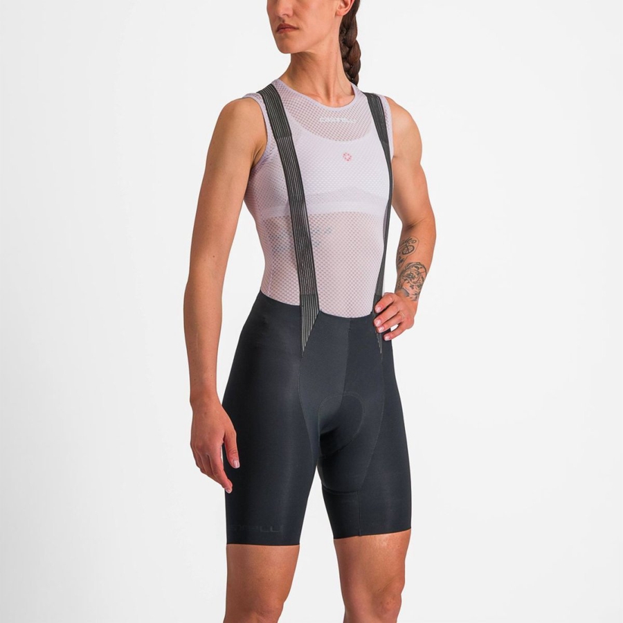 Capa Base Castelli PRO MESH W SLEEVELESS Mujer Moradas Blancas | FHQDCSL-52