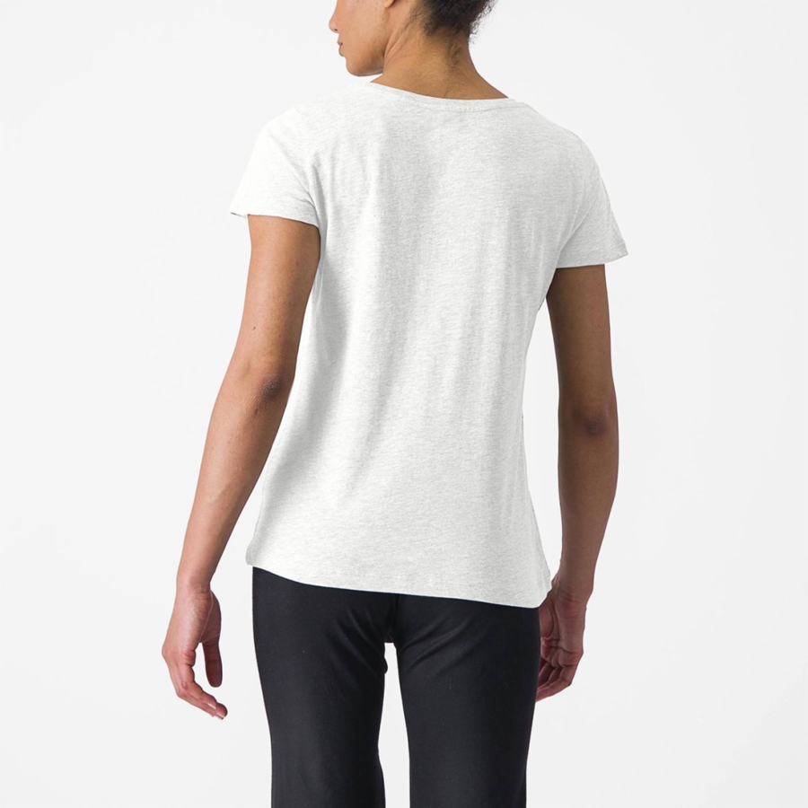 Casual Castelli CASTELLI CLASSICO W TEE Mujer Blancas | IYRJVDW-92
