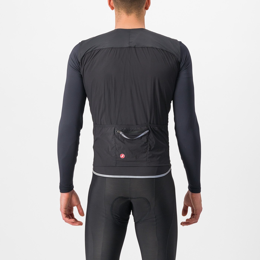 Chaleco Castelli FLY Hombre Negras | PVAXRWU-87