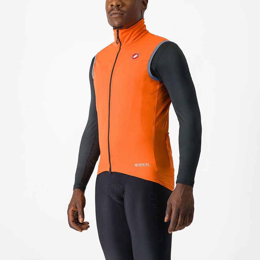 Chaleco Castelli PERFETTO RoS 2 Hombre Rojas Naranjas | PQIRTYZ-81
