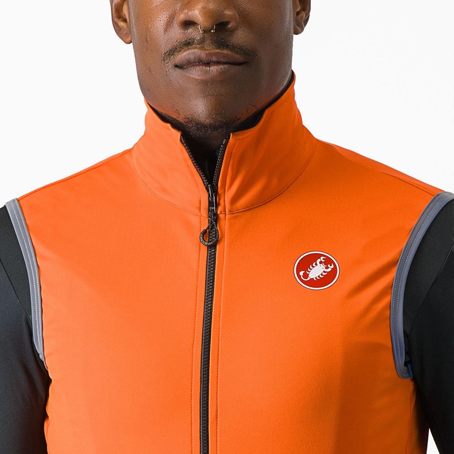 Chaleco Castelli PERFETTO RoS 2 Hombre Rojas Naranjas | PQIRTYZ-81