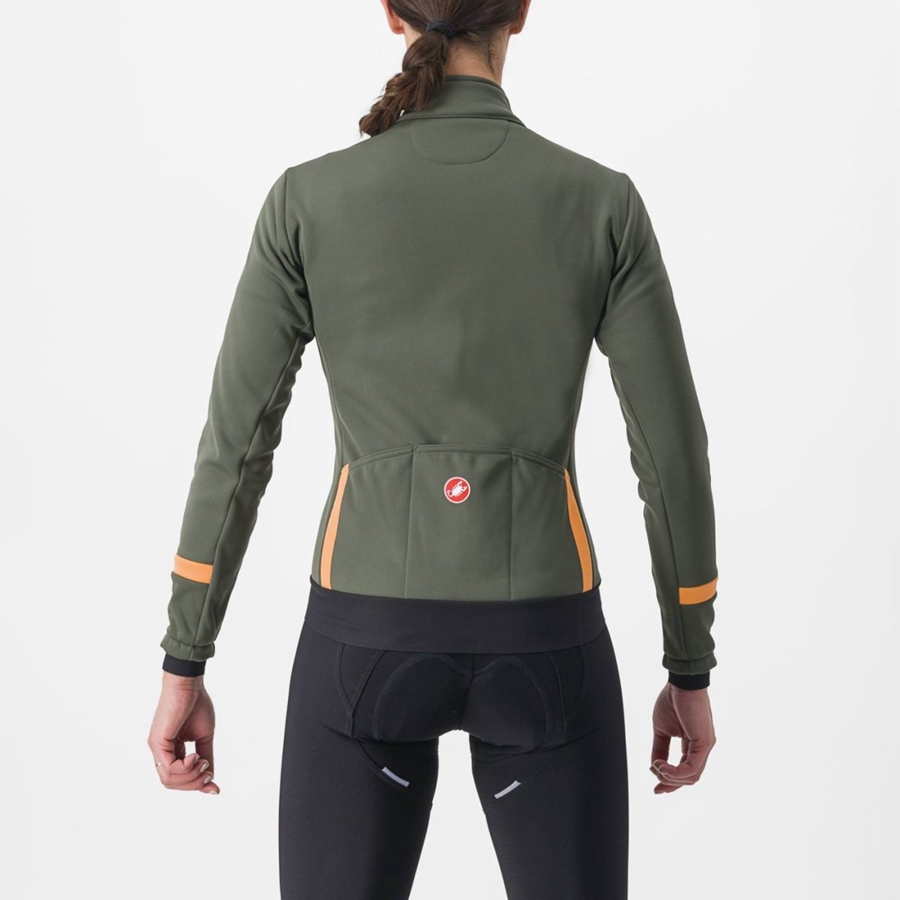 Chaquetas Castelli DINAMICA 2 Mujer Verde | XRQSCOK-75