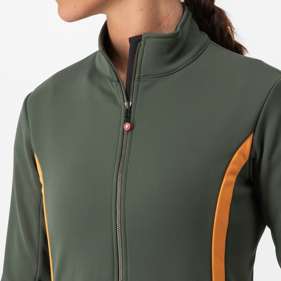 Chaquetas Castelli DINAMICA 2 Mujer Verde | XRQSCOK-75