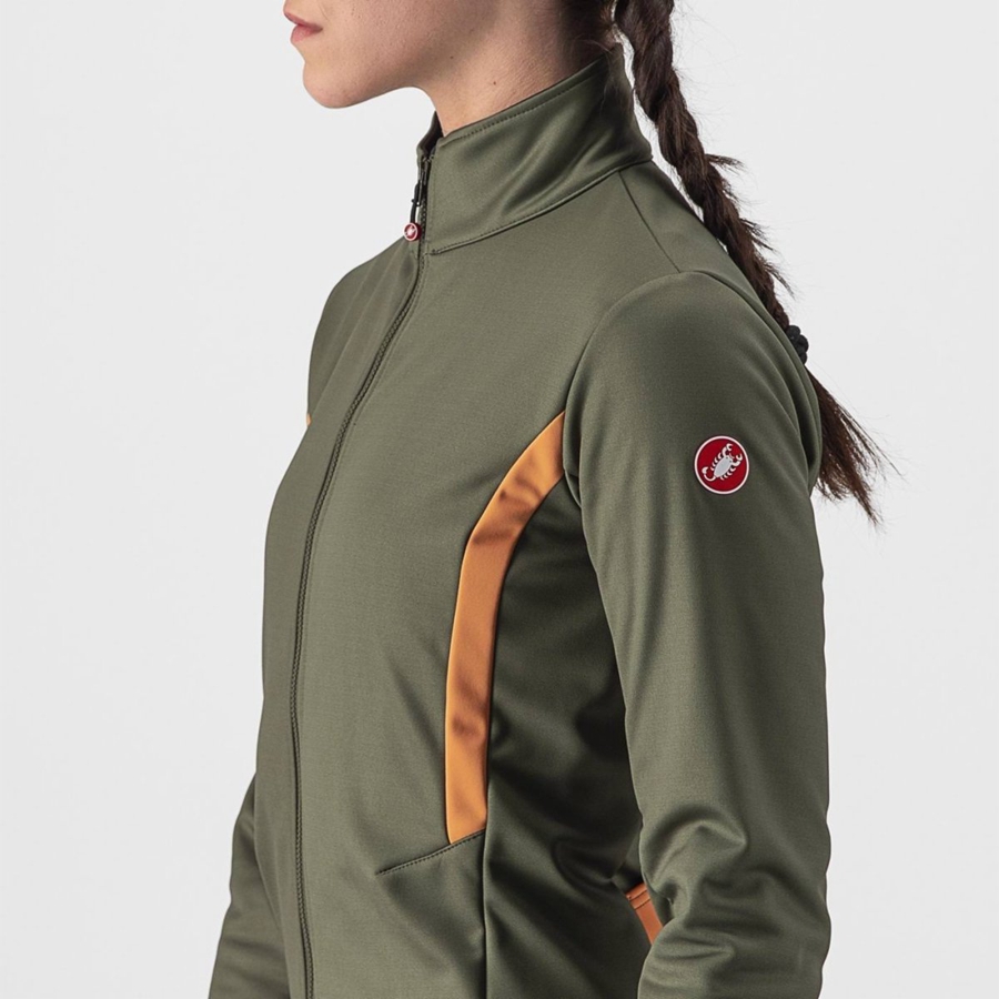 Chaquetas Castelli DINAMICA 2 Mujer Verde | XRQSCOK-75