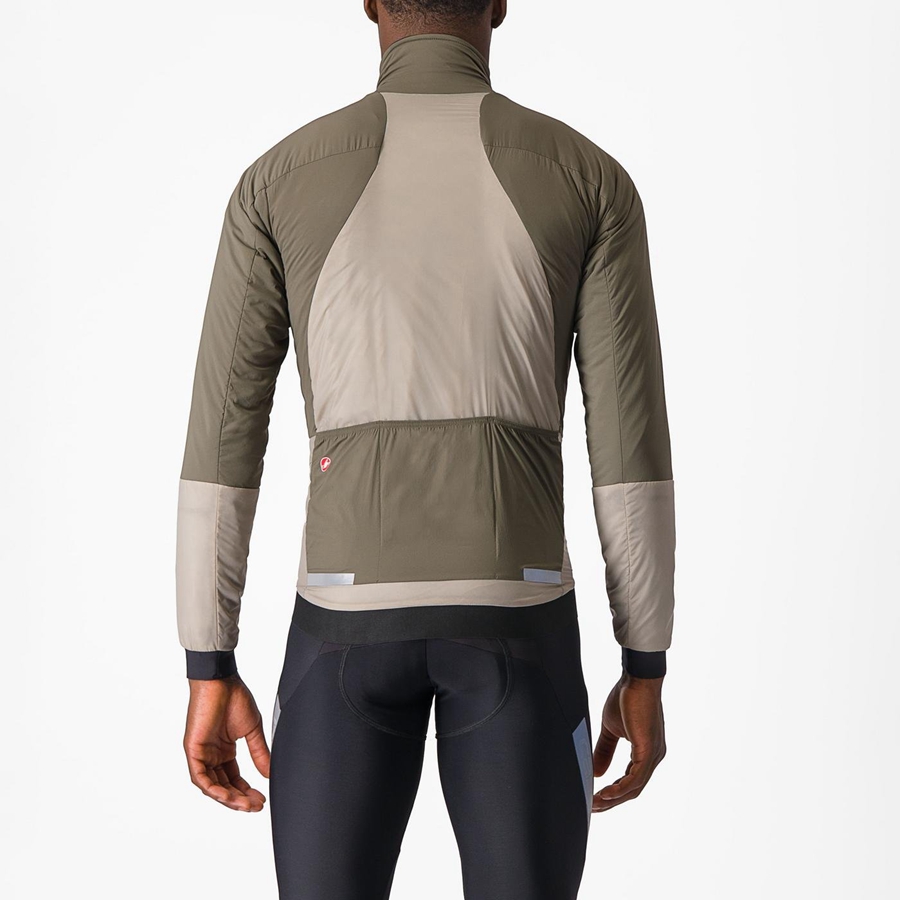 Chaquetas Castelli FLY THERMAL Hombre Verde | LTBHIZM-96