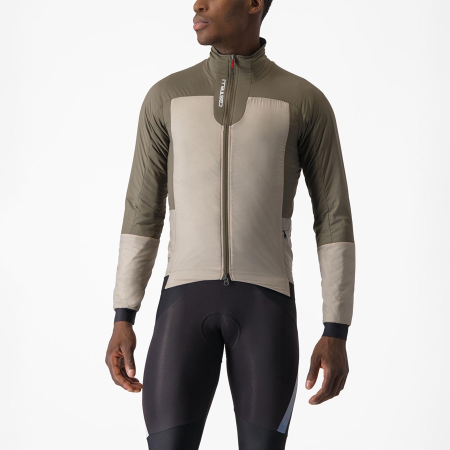 Chaquetas Castelli FLY THERMAL Hombre Verde | LTBHIZM-96