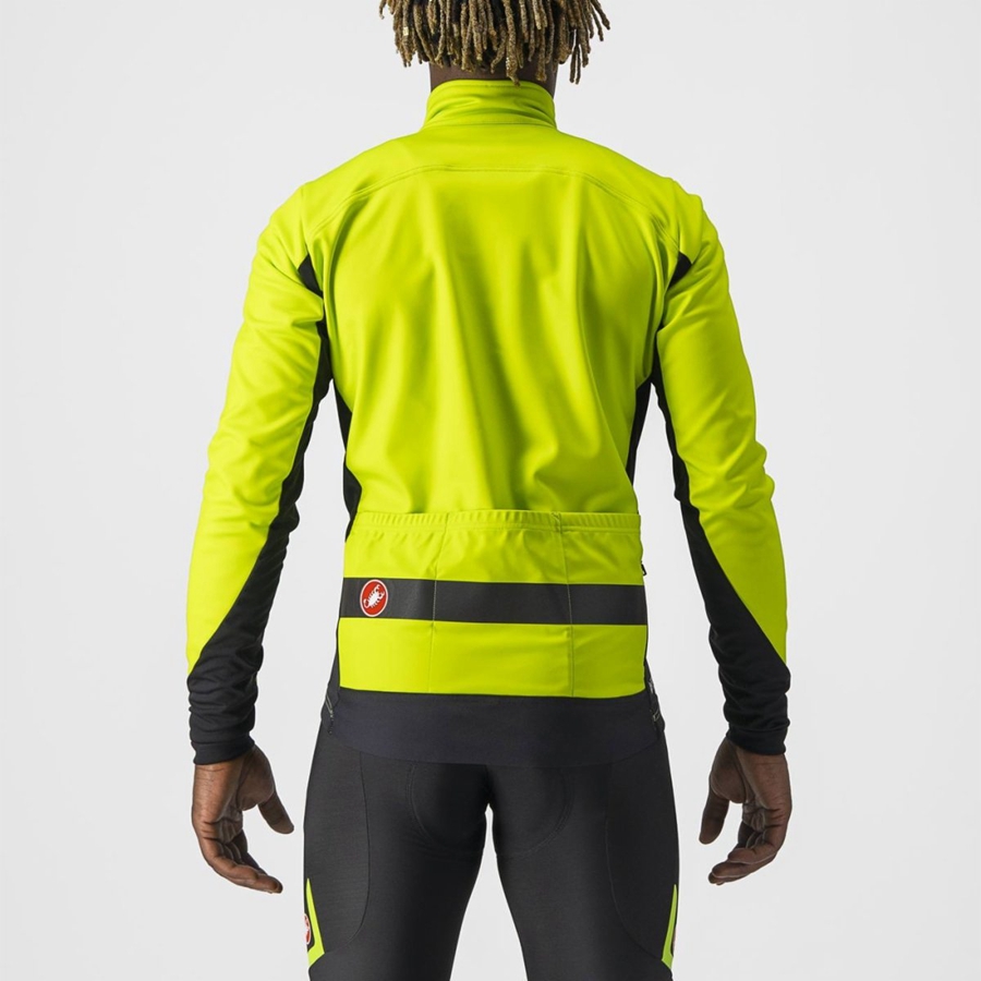Chaquetas Castelli RADDOPPIA 3 Hombre Verde Claro Negras | PBILUTQ-75