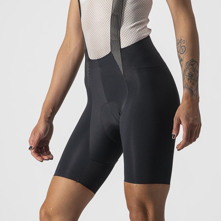 Culottes Con Tirantes Castelli FREE AERO RC W Mujer Negras | HZQKNSX-98