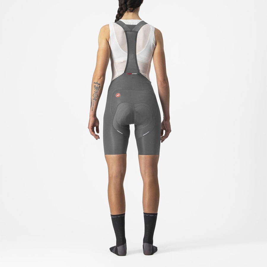 Culottes Con Tirantes Castelli FREE AERO RC W Mujer Gris | SEZJNUA-62