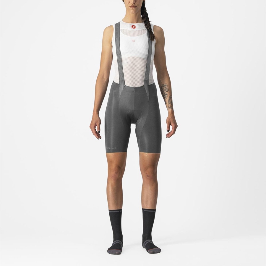 Culottes Con Tirantes Castelli FREE AERO RC W Mujer Gris | SEZJNUA-62