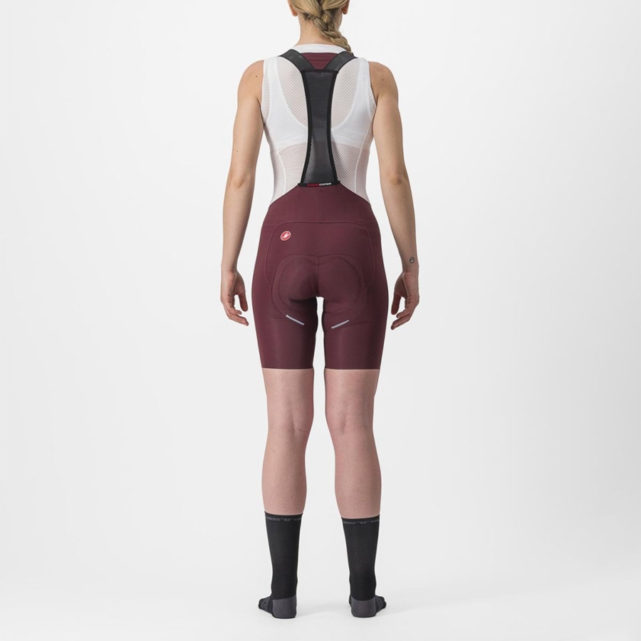 Culottes Con Tirantes Castelli FREE AERO RC W Mujer Burdeos Oscuro | IFTVUXW-73