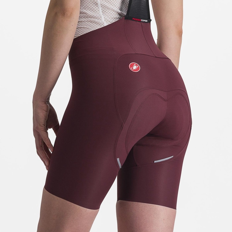 Culottes Con Tirantes Castelli FREE AERO RC W Mujer Burdeos Oscuro | IFTVUXW-73