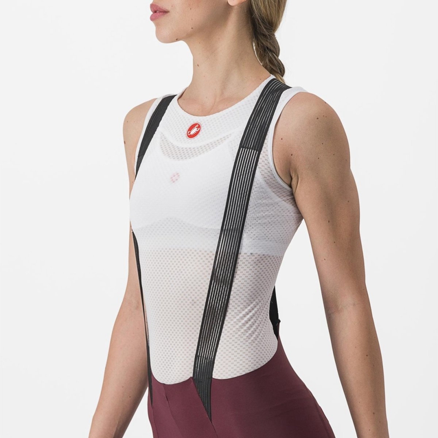 Culottes Con Tirantes Castelli FREE AERO RC W Mujer Burdeos Oscuro | IFTVUXW-73