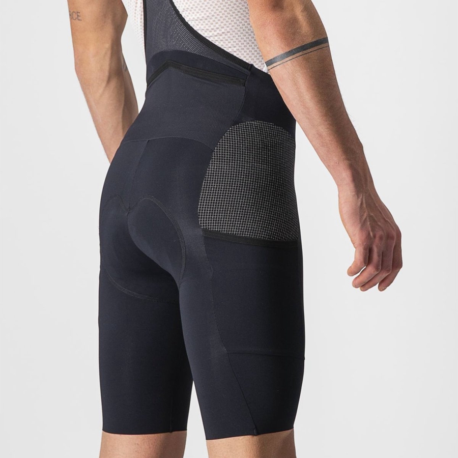 Culottes Con Tirantes Castelli FREE UNLIMITED Hombre Negras | GSLBDZV-89