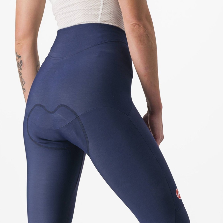 Leggins Castelli SORPASSO RoS W Mujer Azules Plateadas | BPILGVX-96