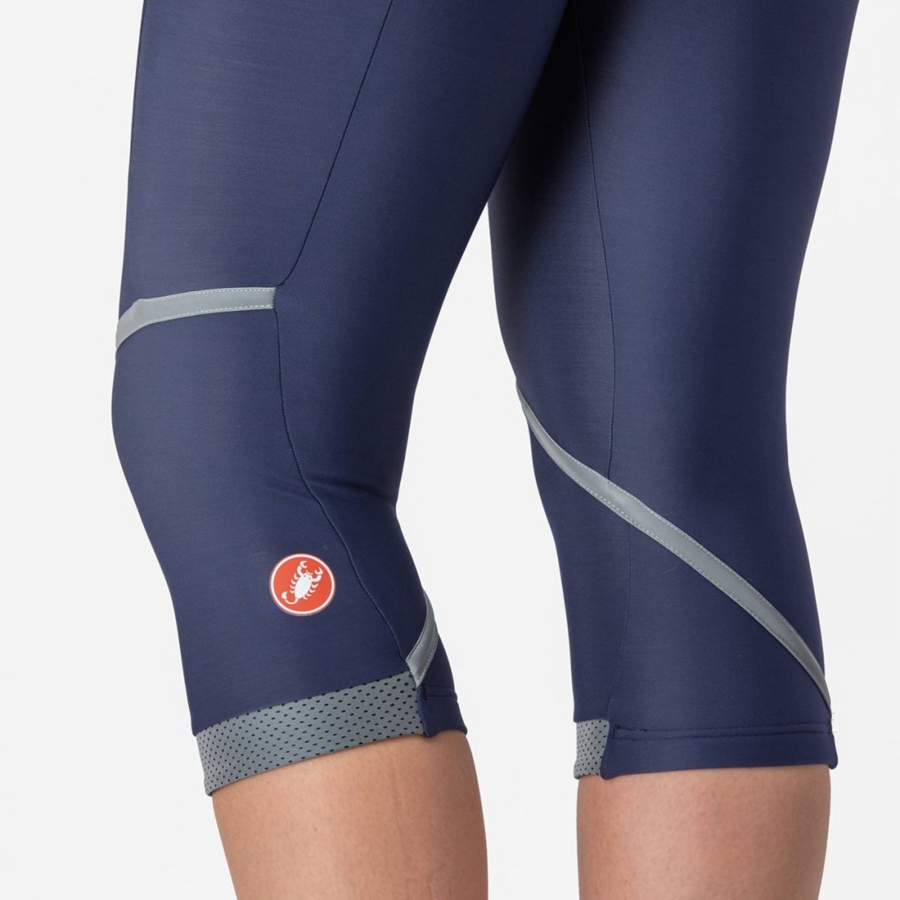 Leggins Castelli VELOCISSIMA THERMAL KNICKER Mujer Azules Plateadas | KPYIBWQ-74