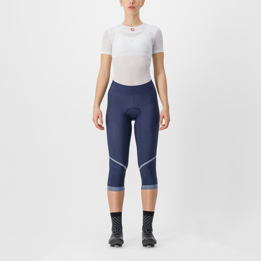 Leggins Castelli VELOCISSIMA THERMAL KNICKER Mujer Azules Plateadas | KPYIBWQ-74