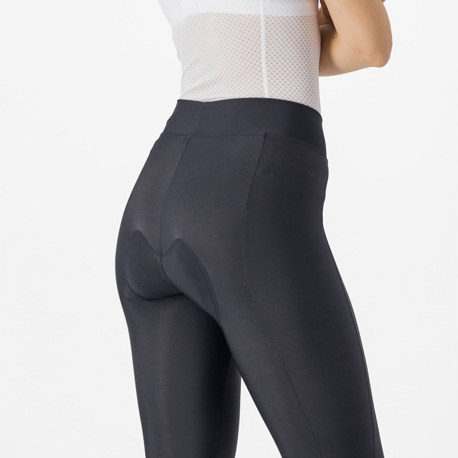 Leggins Castelli VELOCISSIMA THERMAL Mujer Negras Verde Menta Negras | LAWIXQS-89