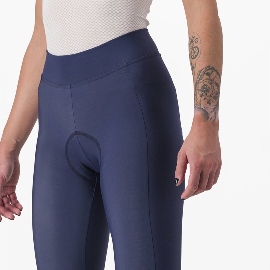 Leggins Castelli VELOCISSIMA THERMAL Mujer Azules Plateadas | DCTMBSK-47