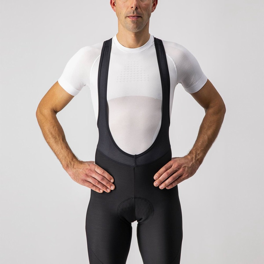 Medias Con Tirantes Castelli ENTRATA Hombre Negras | VKAYPOH-72