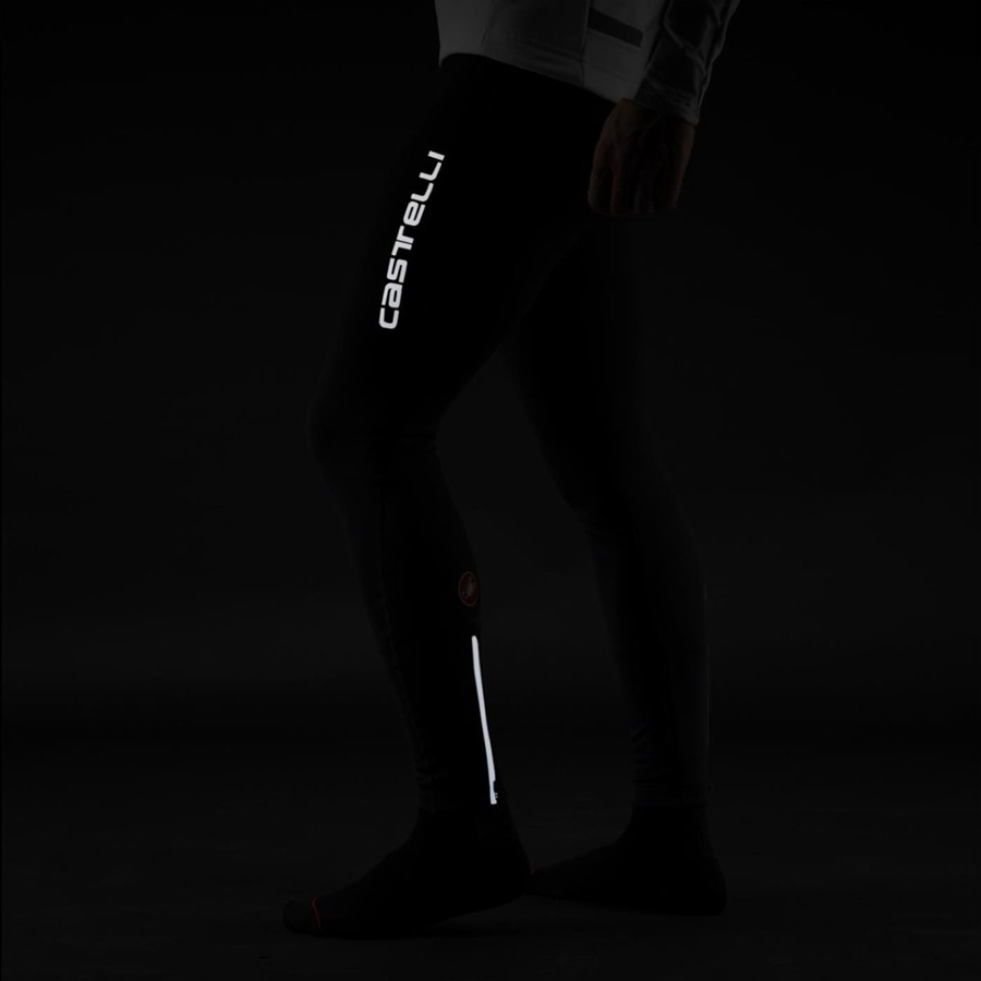Medias Con Tirantes Castelli ENTRATA WIND Hombre Negras | QYFKAME-14