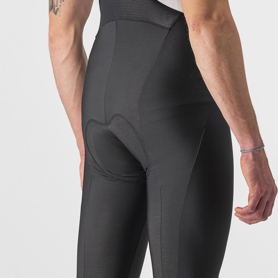 Medias Con Tirantes Castelli SEMIFREDDO Hombre Negras | QNPCZEY-13