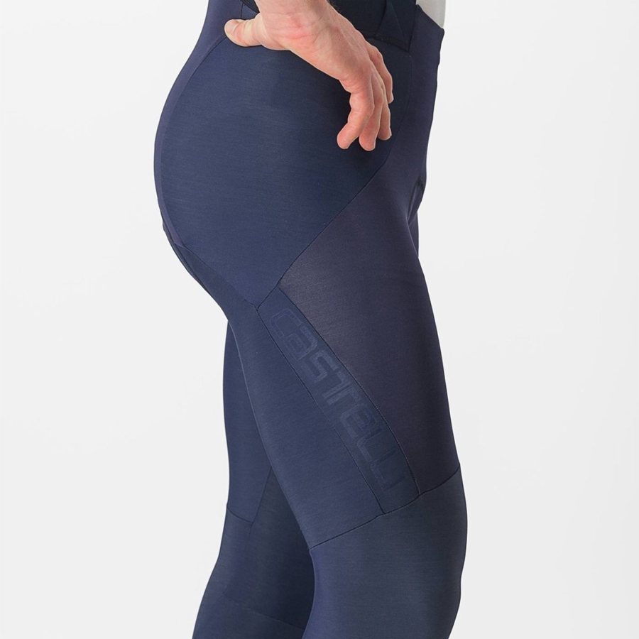 Medias Con Tirantes Castelli SORPASSO RoS Hombre Azules | WCAPVQT-67