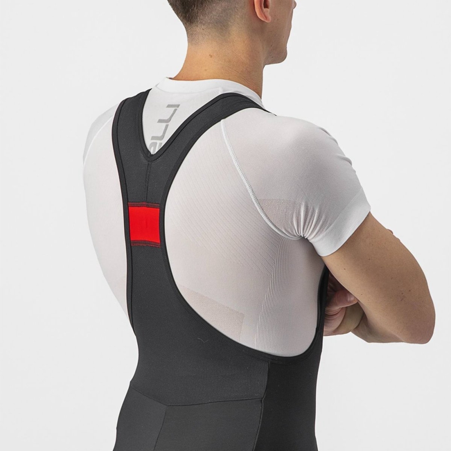 Medias Con Tirantes Castelli VELOCISSIMO 5 Hombre Negras Verde Claro | OFJXMTK-41