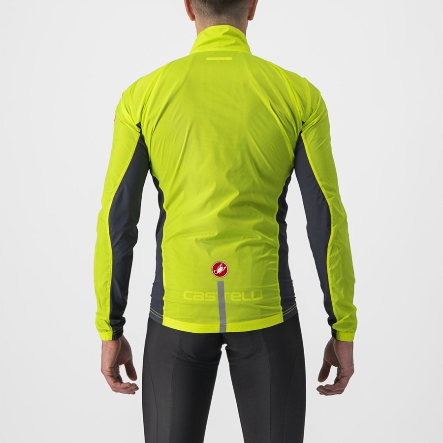 Proteccion Castelli SQUADRA STRETCH Hombre Verde Claro Gris Oscuro | VHLJQFX-70