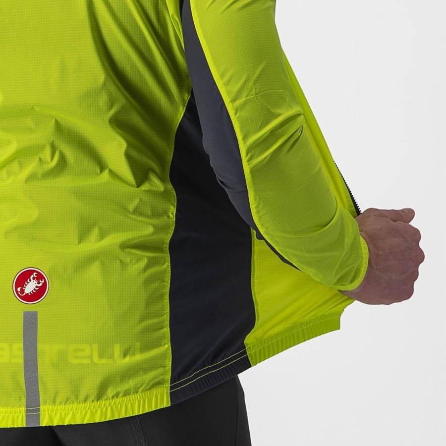 Proteccion Castelli SQUADRA STRETCH Hombre Verde Claro Gris Oscuro | VHLJQFX-70