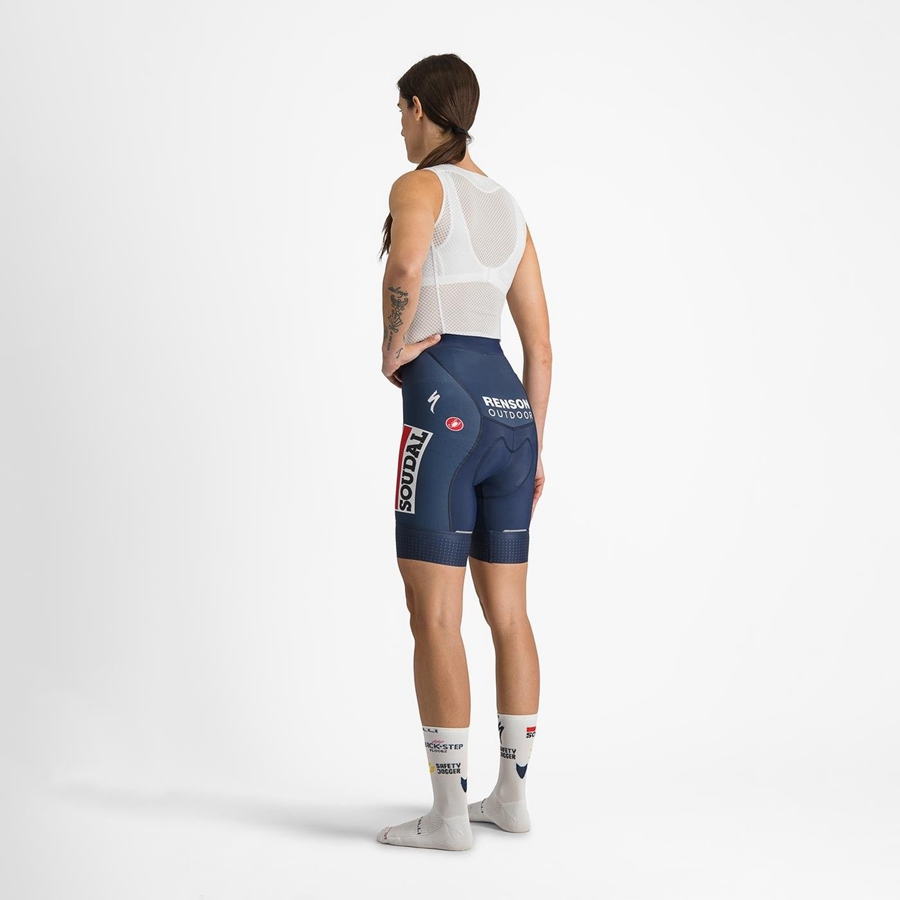 Short Castelli COMPETIZIONE W Mujer Azules Blancas | FAUGEQB-74