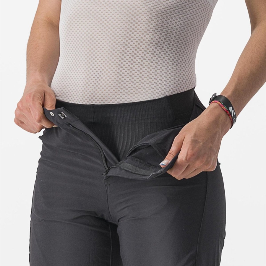 Short Castelli TRAIL W LINER Mujer Negras | DUOQSCR-71