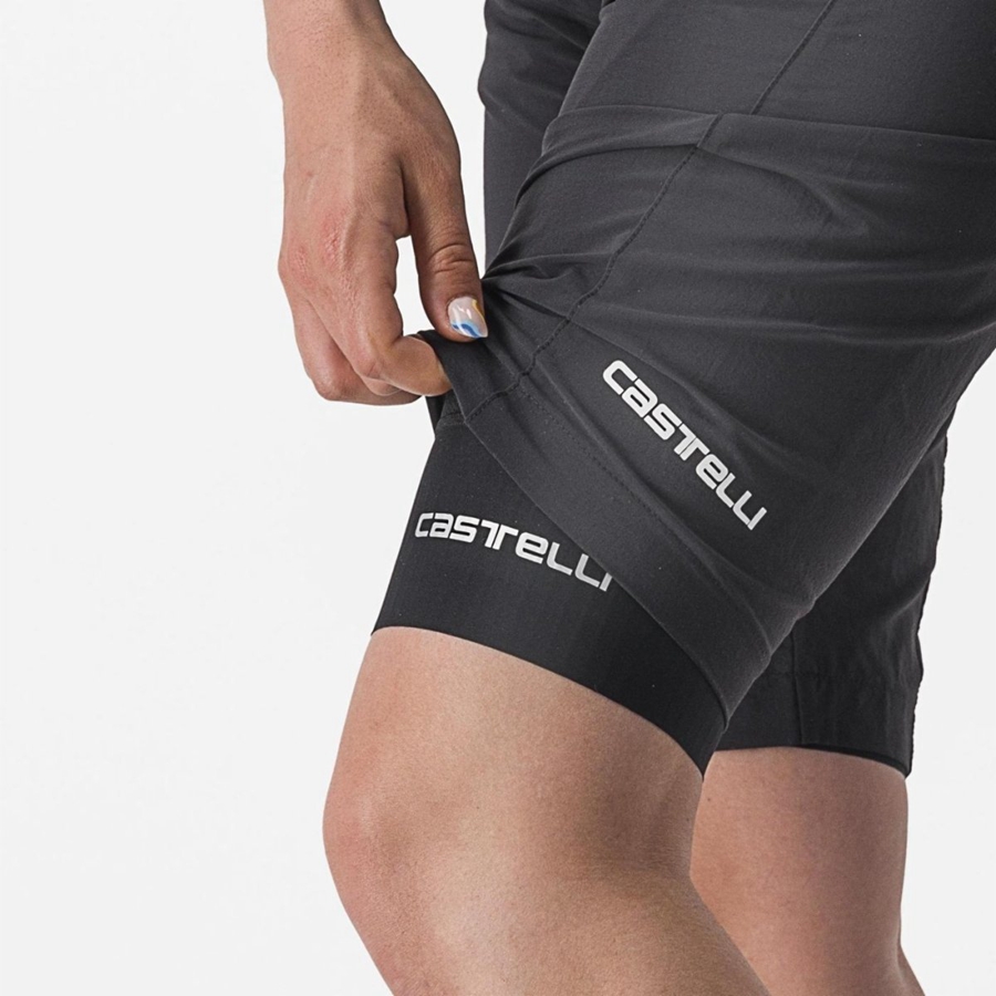 Short Castelli TRAIL W LINER Mujer Negras | DUOQSCR-71