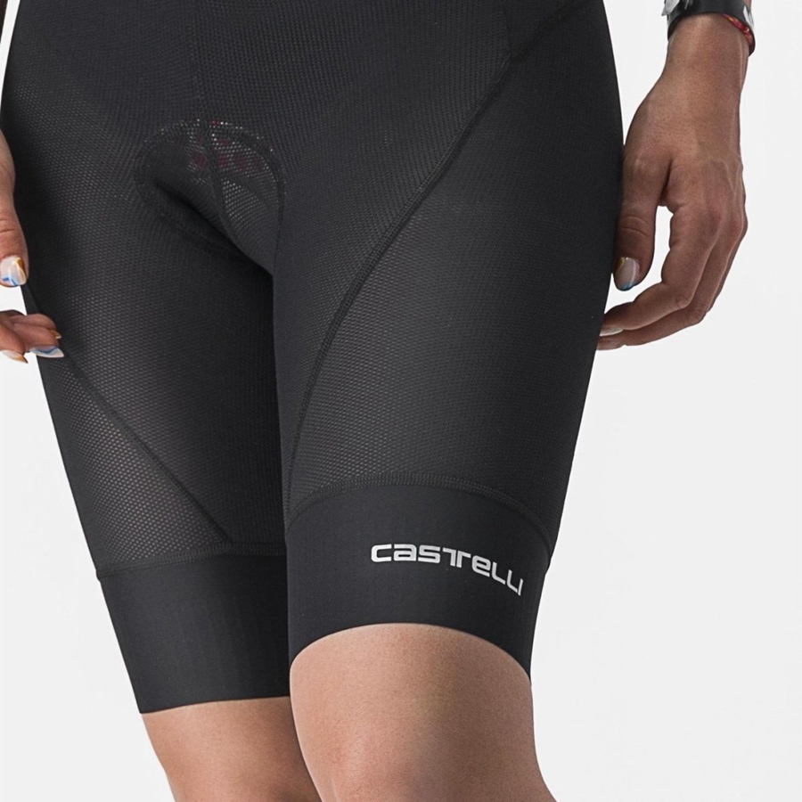 Short Castelli TRAIL W LINER Mujer Negras | DUOQSCR-71