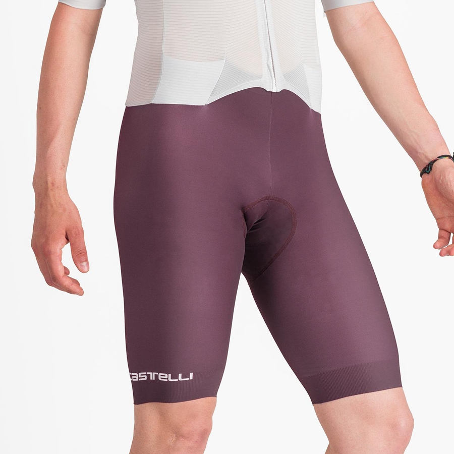 Traje De Velocidad Castelli SANREMO BTW X2 Hombre Plateadas Gris Burdeos | MAXKDHN-05