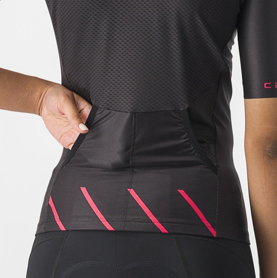 Trajes Castelli FREE SPEED 2 W RACE TOP Mujer Negras | MNLJKAC-73